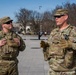 Mississippi National Guard Soldiers patrol at the Lincoln Memorial