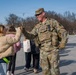 A Mississippi National Guard Soldier patrols at the Lincoln Memorial
