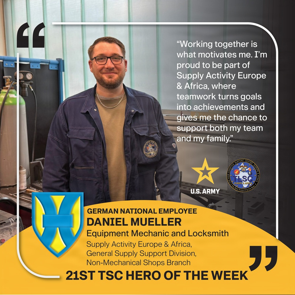 21st TSC Hero of the Week, Daniel Mueller