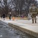 Mississippi National Guard Soldiers patrol in front of the Lincoln Memorial Reflecting Pool