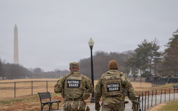 Mississippi National Guard Soldiers patrol in Washington, D.C.