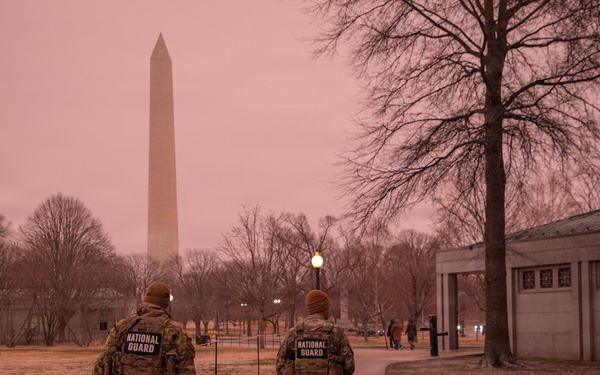 Mississippi National Guard Soldiers patrol in Washington, D.C.