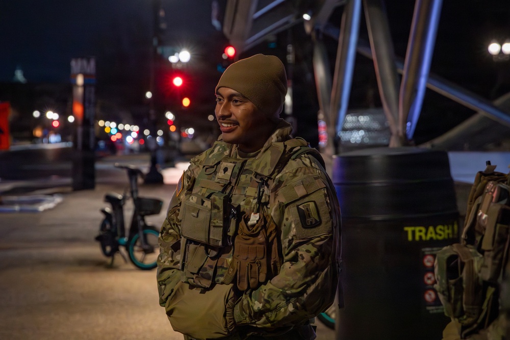 Mississippi National Guard Soldiers patrol in Washington, D.C.