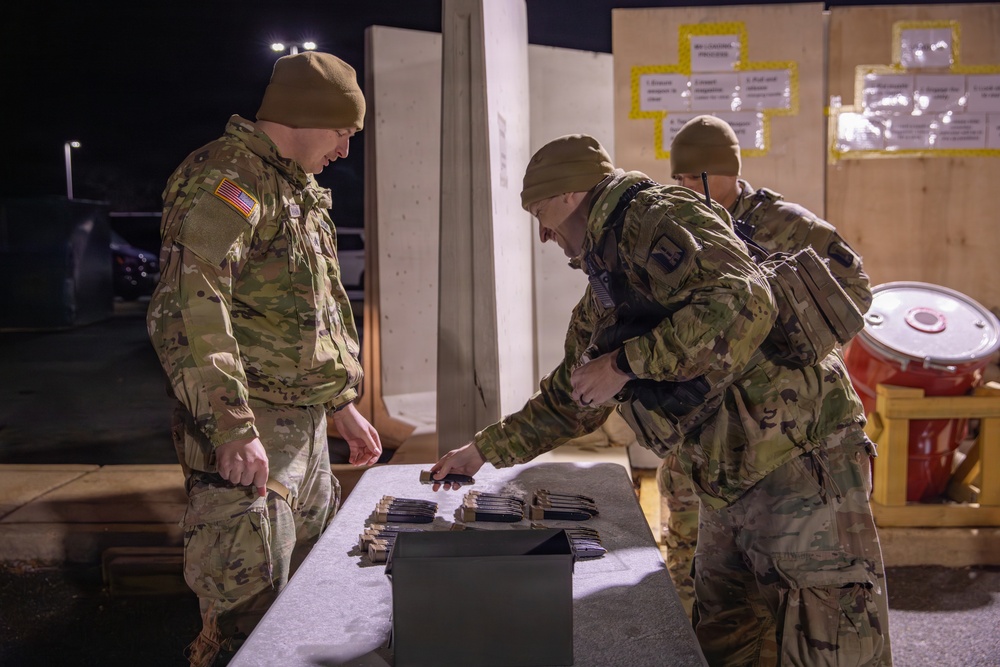 Mississippi National Guard Soldiers return from patrol in Washington, D.C.