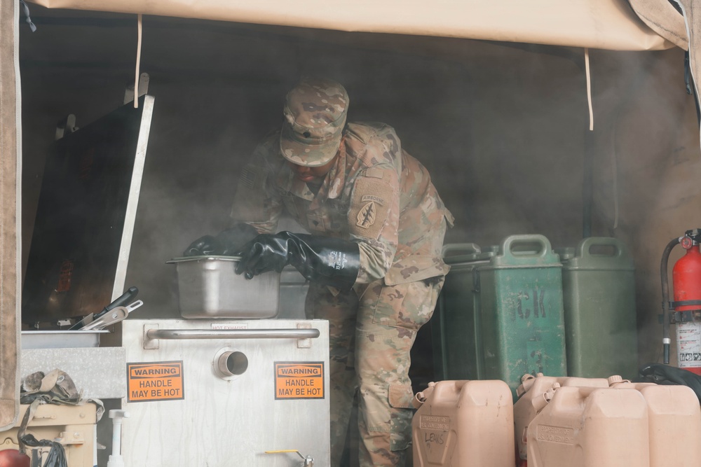 3rd Special Forces Group (Airborne) Soldier compete in the U.S. Army’s Philip A. Connelly Culinary Competition