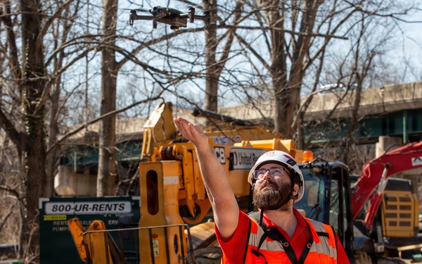 U.S. Army Corps of Engineers responds to Potomac Interceptor collapse