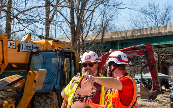 U.S. Army Corps of Engineers responds to Potomac Interceptor collapse