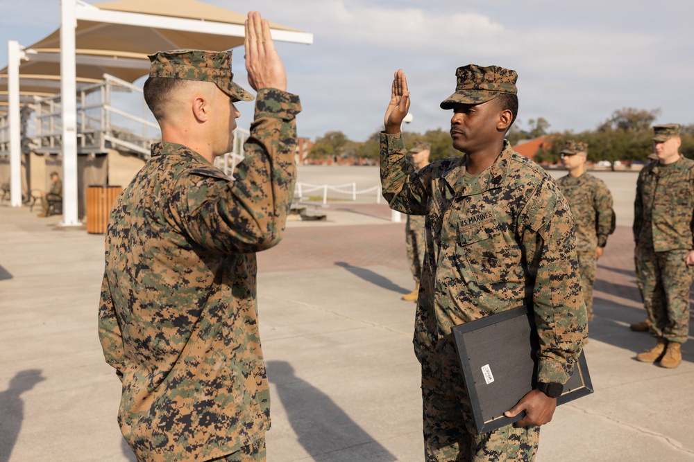 6th Marine Corps District Master Sgt. Colbert Promotion