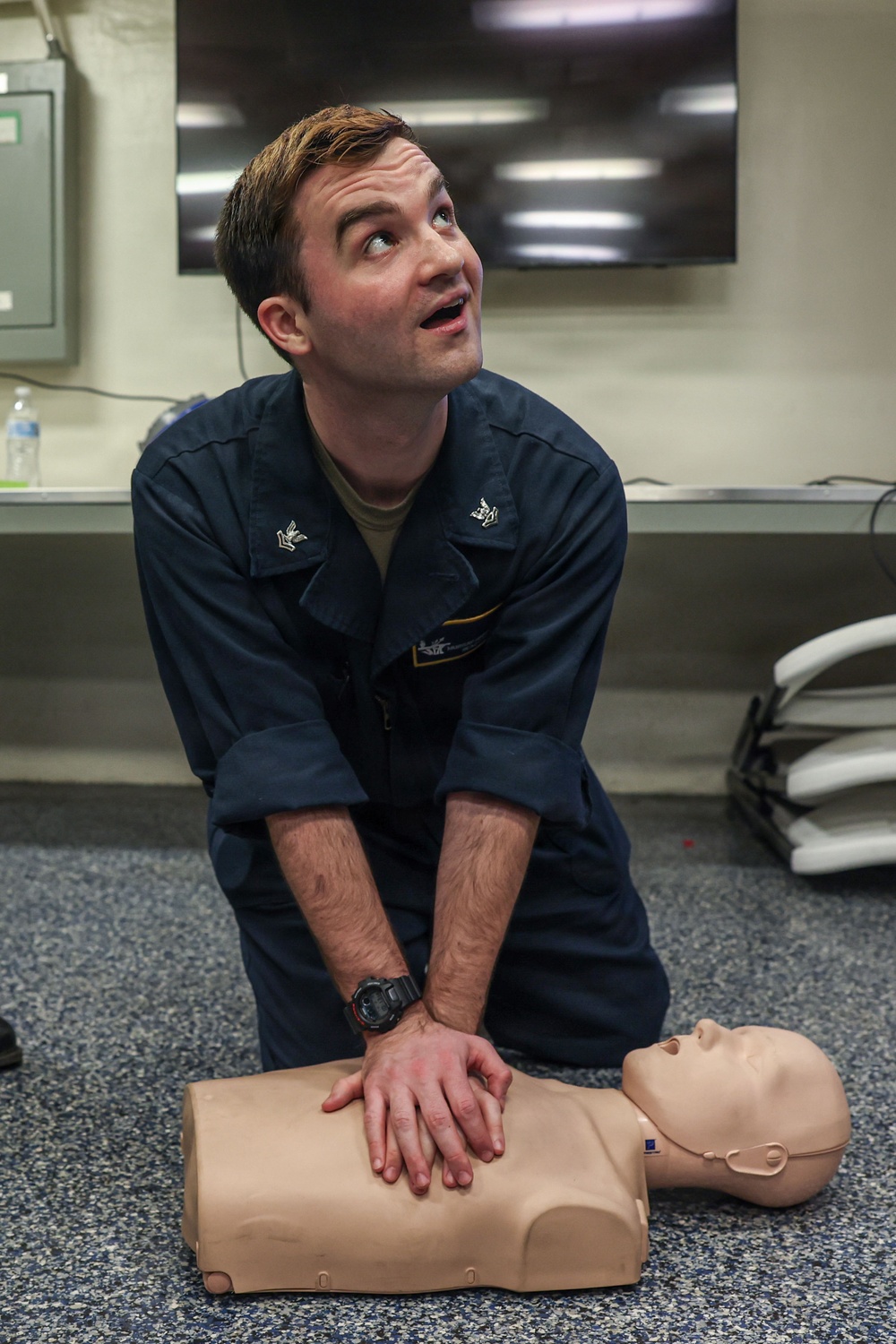 John F. Kennedy Conducts CPR Class