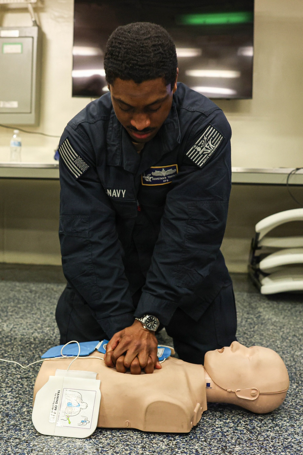 John F. Kennedy Conducts CPR Class