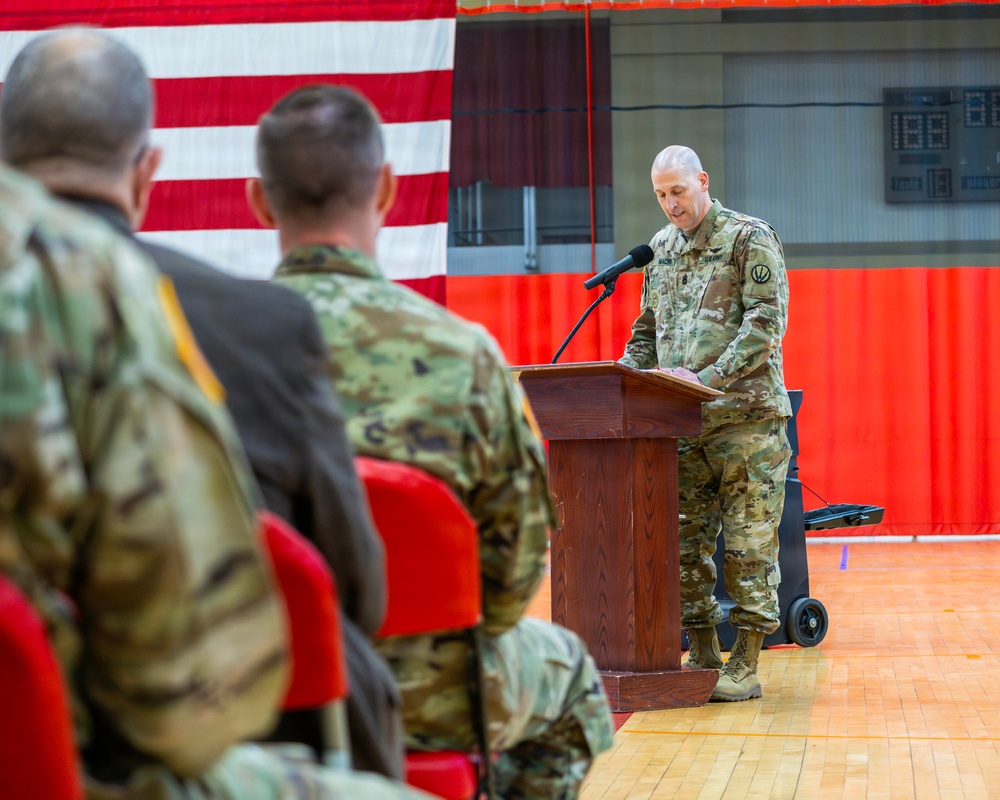 Air Defense Artillery CSM Change of Responsibility Ceremony