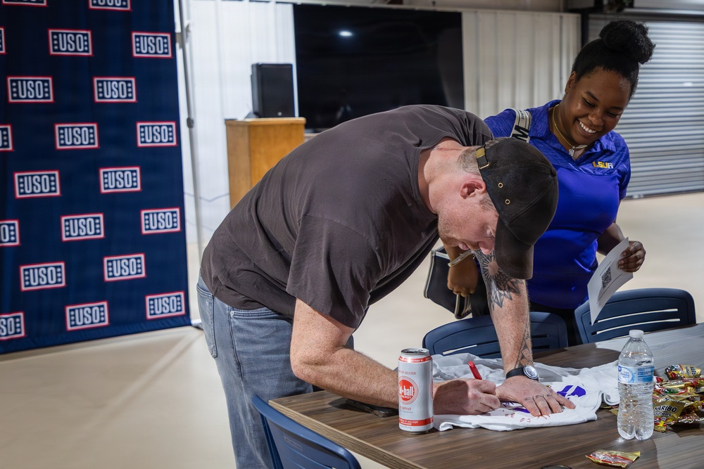 ‘Night Agent’ Star Basso visits Fort Polk