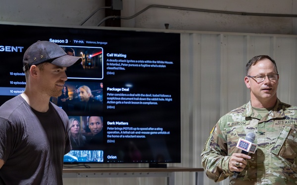 ‘Night Agent’ Star Basso visits Fort Polk