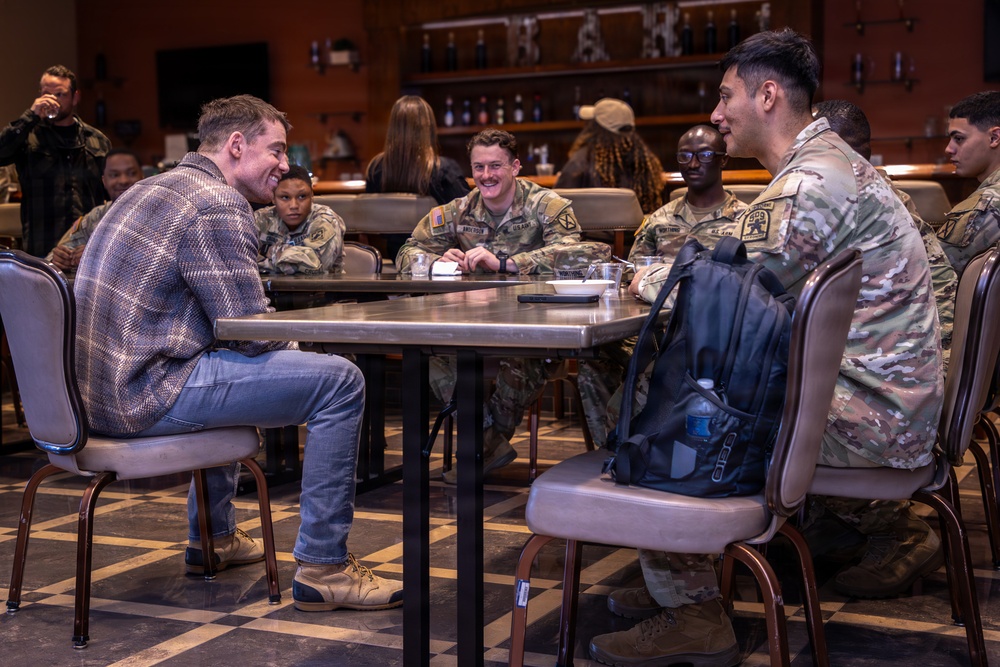 ‘Night Agent’ Star Basso visits Fort Polk