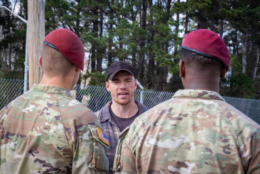 ‘Night Agent’ Star Basso visits Fort Polk
