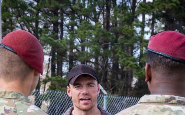 ‘Night Agent’ Star Basso visits Fort Polk