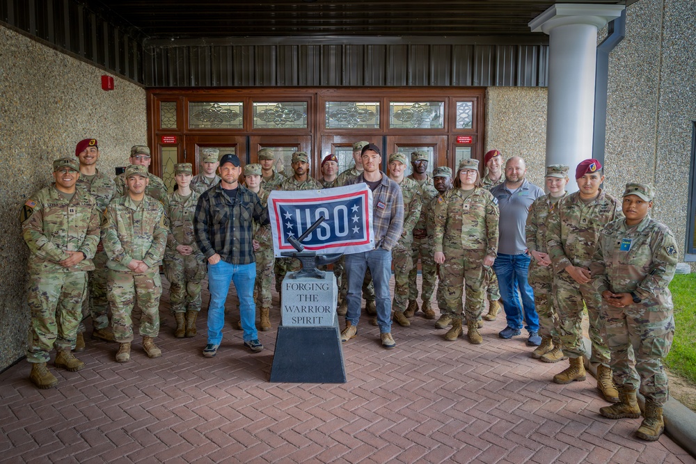 ‘Night Agent’ Star Basso visits Fort Polk