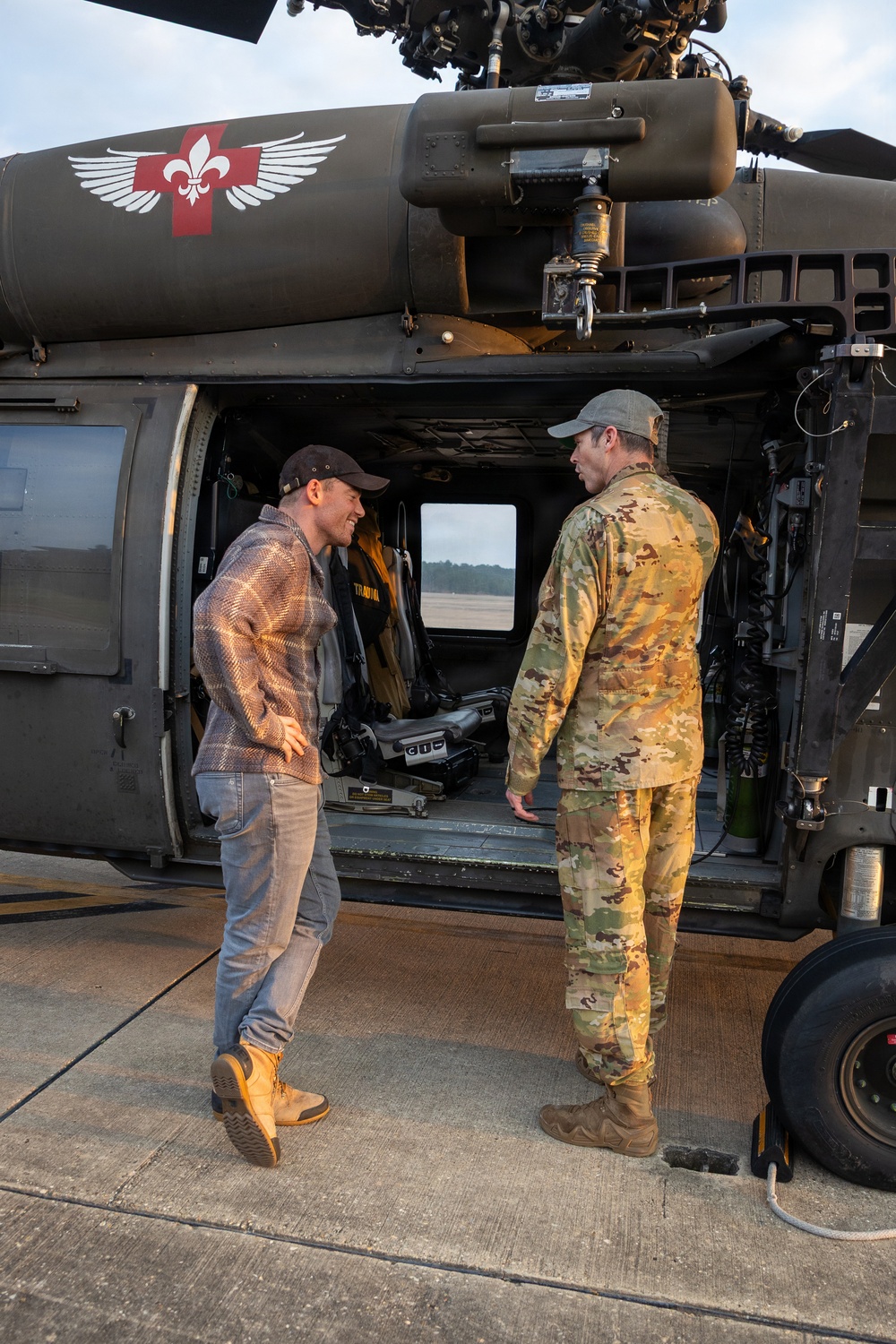‘Night Agent’ Star Basso visits Fort Polk