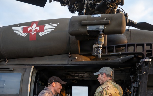 ‘Night Agent’ Star Basso visits Fort Polk