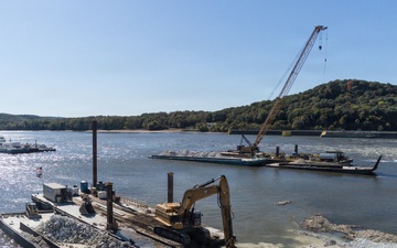 Lock and Dam 22 Fish Passage Project Taking Shape