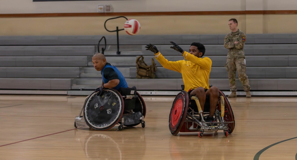 Soldiers compete in wheelchair rugby in Army Trials 2026