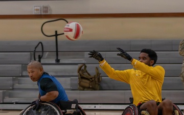 Soldiers compete in wheelchair rugby in Army Trials 2026