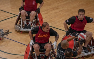 Soldiers compete in wheelchair rugby in Army Trials 2026