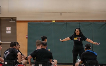 Soldiers compete in wheelchair rugby in Army Trials 2026