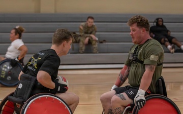 Soldiers compete in wheelchair rugby in Army Trials 2026