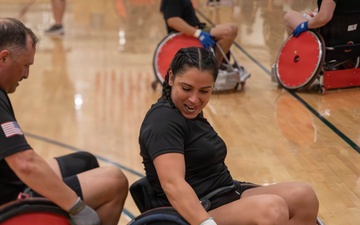 Soldiers compete in wheelchair rugby in Army Trials 2026