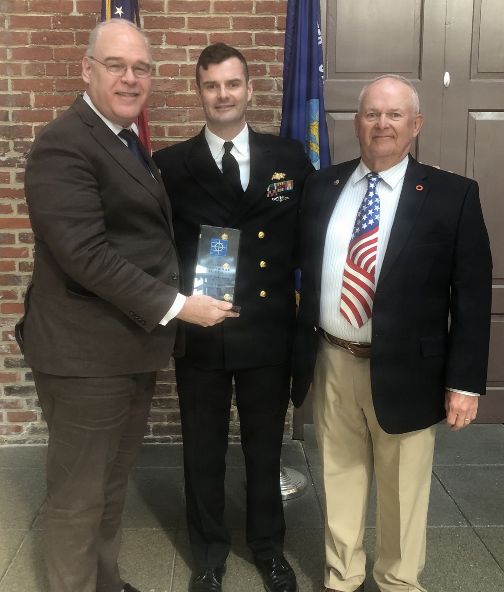 Lt. Cmdr. Benjamin Male Awarded NAVFAC 2026 Military Engineer of the Year Award