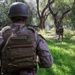 2nd Bn, 1st Marines conduct a foot patrol along the southern border