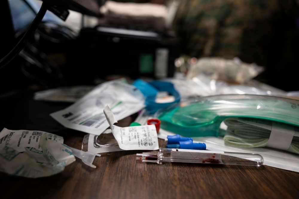 11th MEU Marines, Sailors Conduct Simulated Mass Casualty Exercises Aboard USS Boxer