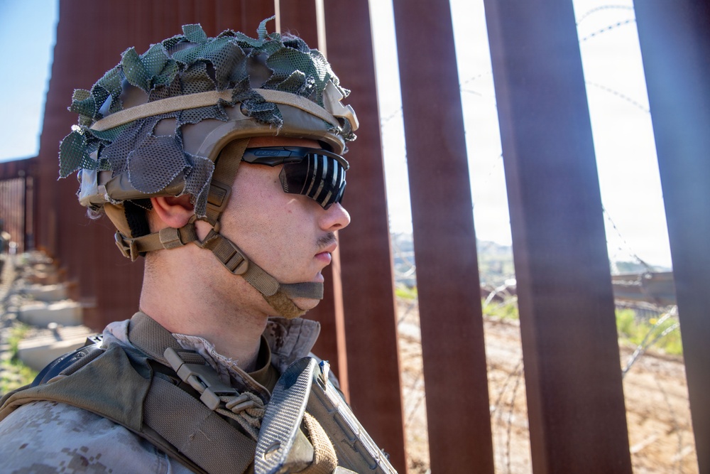 2nd Bn, 1st Marines monitor the southern border