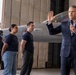 Secretary of War administers oath of enlistment to 140th Wing Airmen