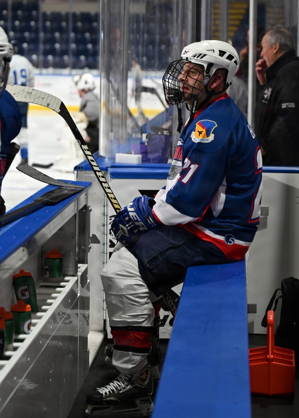 104th Fighter Wing Hockey Team celebrates 50th Anniversary, faces off in fourth “Battle of the Bases” against 103rd Airlift Wing