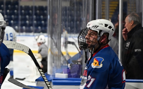 104th Fighter Wing Hockey Team celebrates 50th Anniversary, faces off in fourth “Battle of the Bases” against 103rd Airlift Wing