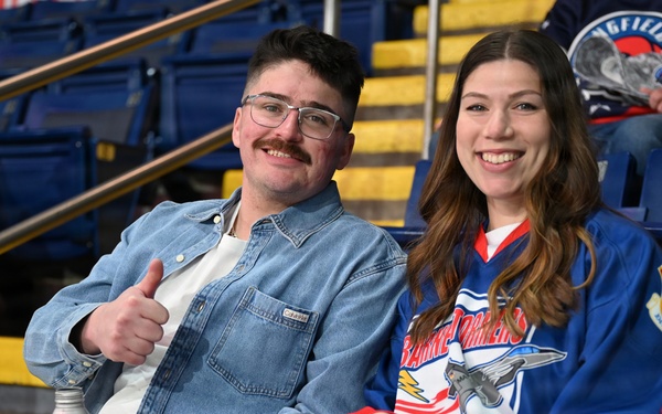 104th Fighter Wing Hockey Team celebrates 50th Anniversary, faces off in fourth “Battle of the Bases” against 103rd Airlift Wing