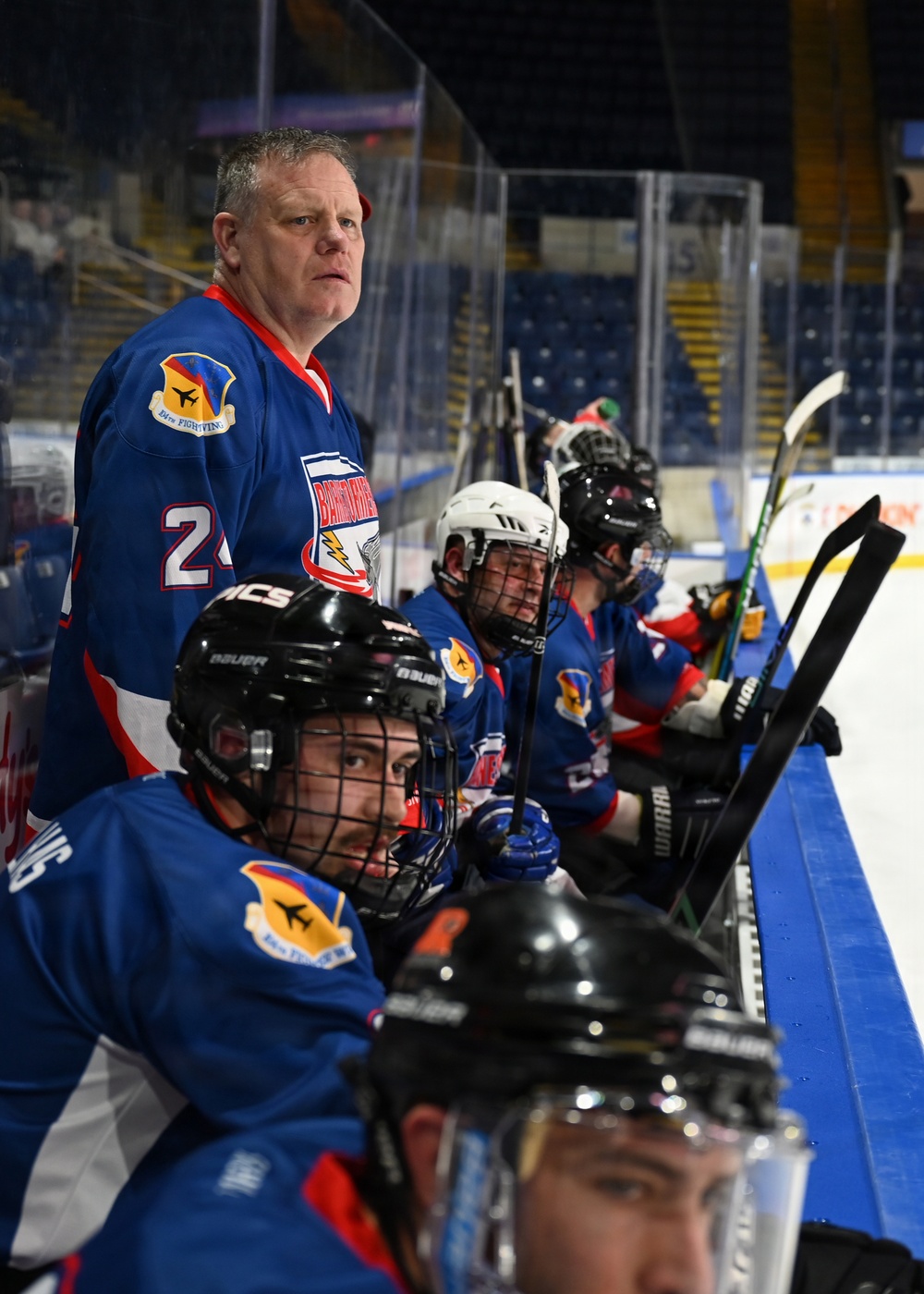 104th Fighter Wing Hockey Team celebrates 50th Anniversary, faces off in fourth “Battle of the Bases” against 103rd Airlift Wing