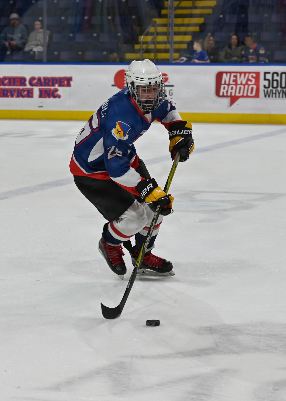 104th Fighter Wing Hockey Team celebrates 50th Anniversary, faces off in fourth “Battle of the Bases” against 103rd Airlift Wing