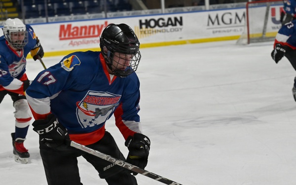 104th Fighter Wing Hockey Team celebrates 50th Anniversary, faces off in fourth “Battle of the Bases” against 103rd Airlift Wing