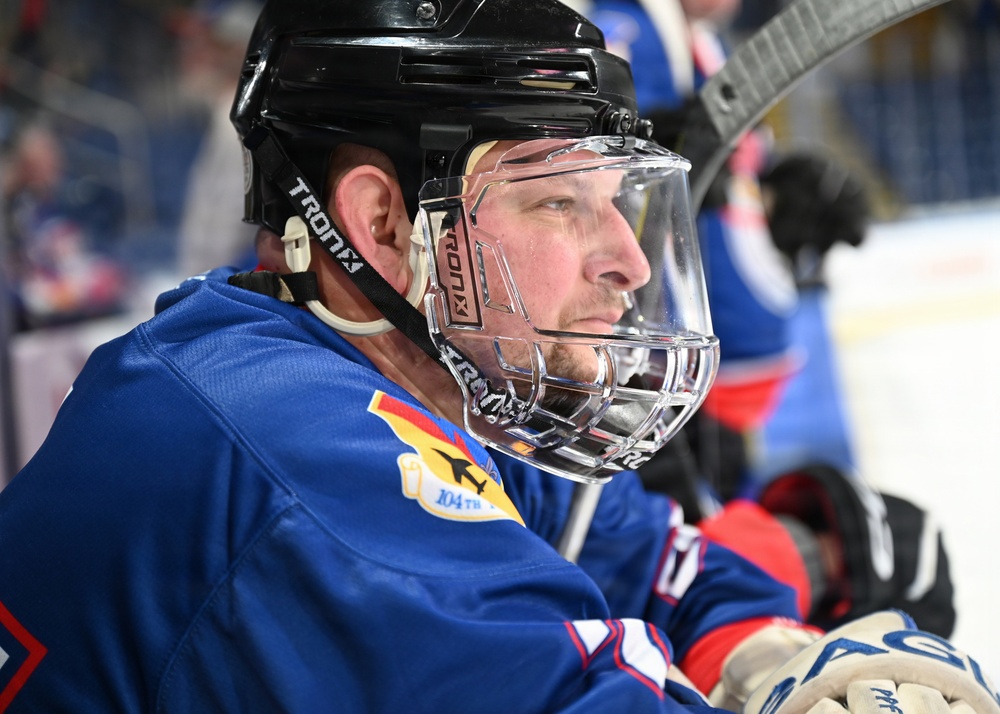 104th Fighter Wing Hockey Team celebrates 50th Anniversary, faces off in fourth “Battle of the Bases” against 103rd Airlift Wing