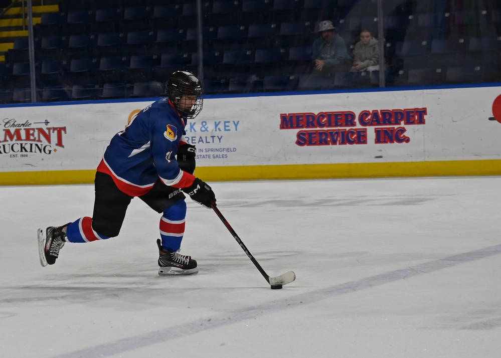 104th Fighter Wing Hockey Team celebrates 50th Anniversary, faces off in fourth “Battle of the Bases” against 103rd Airlift Wing