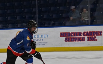 104th Fighter Wing Hockey Team celebrates 50th Anniversary, faces off in fourth “Battle of the Bases” against 103rd Airlift Wing