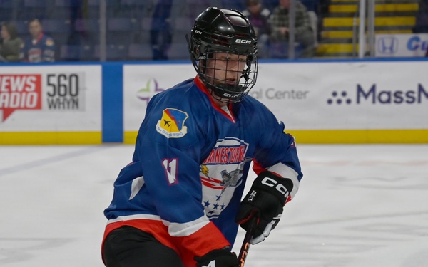 104th Fighter Wing Hockey Team celebrates 50th Anniversary, faces off in fourth “Battle of the Bases” against 103rd Airlift Wing