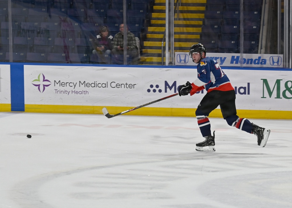 104th Fighter Wing Hockey Team celebrates 50th Anniversary, faces off in fourth “Battle of the Bases” against 103rd Airlift Wing