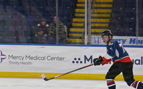 104th Fighter Wing Hockey Team celebrates 50th Anniversary, faces off in fourth “Battle of the Bases” against 103rd Airlift Wing