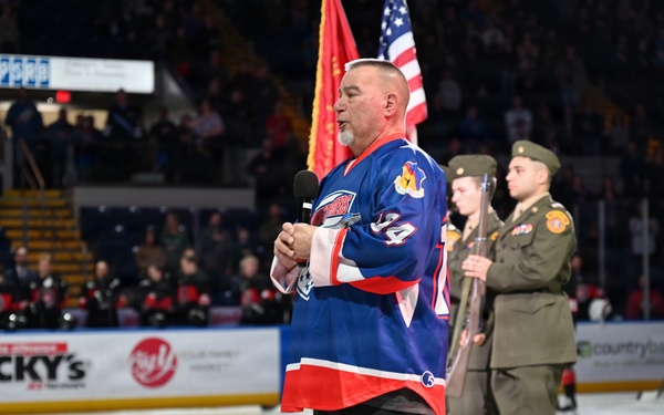 104th Fighter Wing Hockey Team celebrates 50th Anniversary, faces off in fourth “Battle of the Bases” against 103rd Airlift Wing