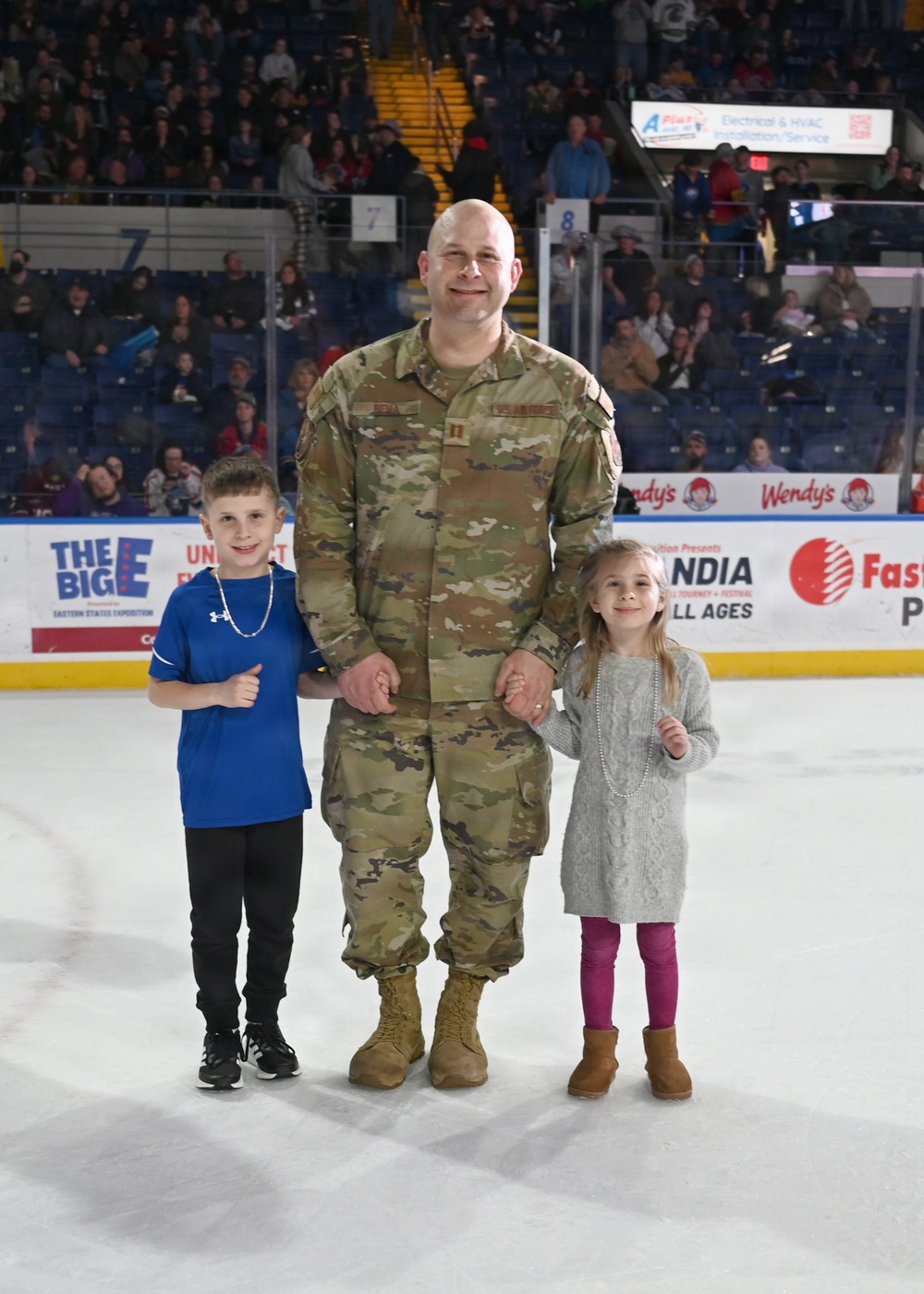 104th Fighter Wing Hockey Team celebrates 50th Anniversary, faces off in fourth “Battle of the Bases” against 103rd Airlift Wing