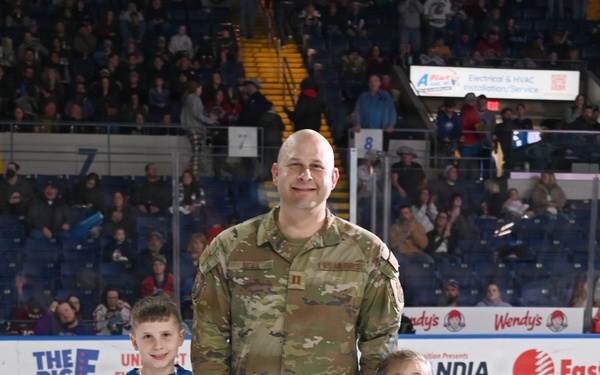 104th Fighter Wing Hockey Team celebrates 50th Anniversary, faces off in fourth “Battle of the Bases” against 103rd Airlift Wing